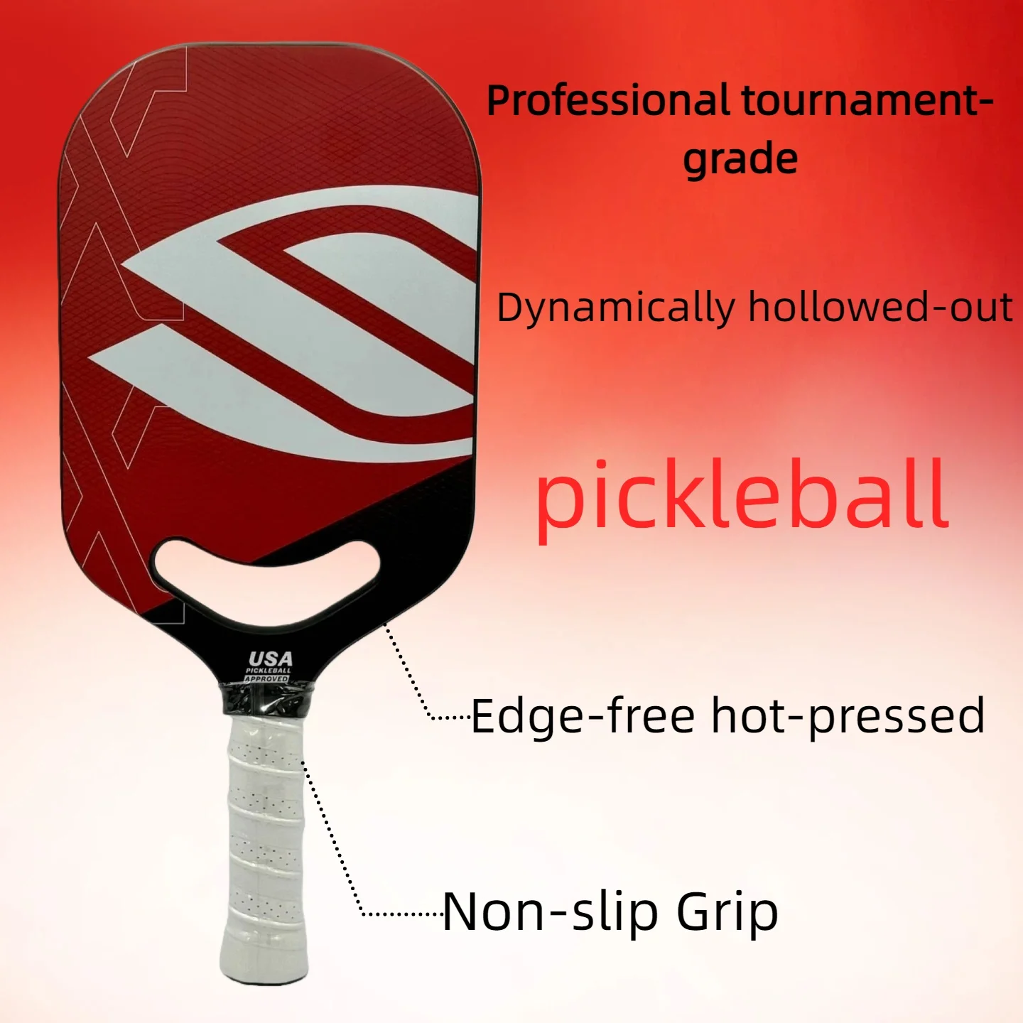 

Selkirk LUXX Co — фирменный турнир — полный комплект весла Pickleball класса: весло из углеродного волокна с технологией горячего прессования