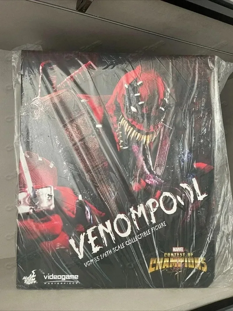 

In Stock Original Marvel Venom Pool Action Figure Toy Movie Character Portrait Model 1:6 36.5 Cm Action Figure Collectible Gift