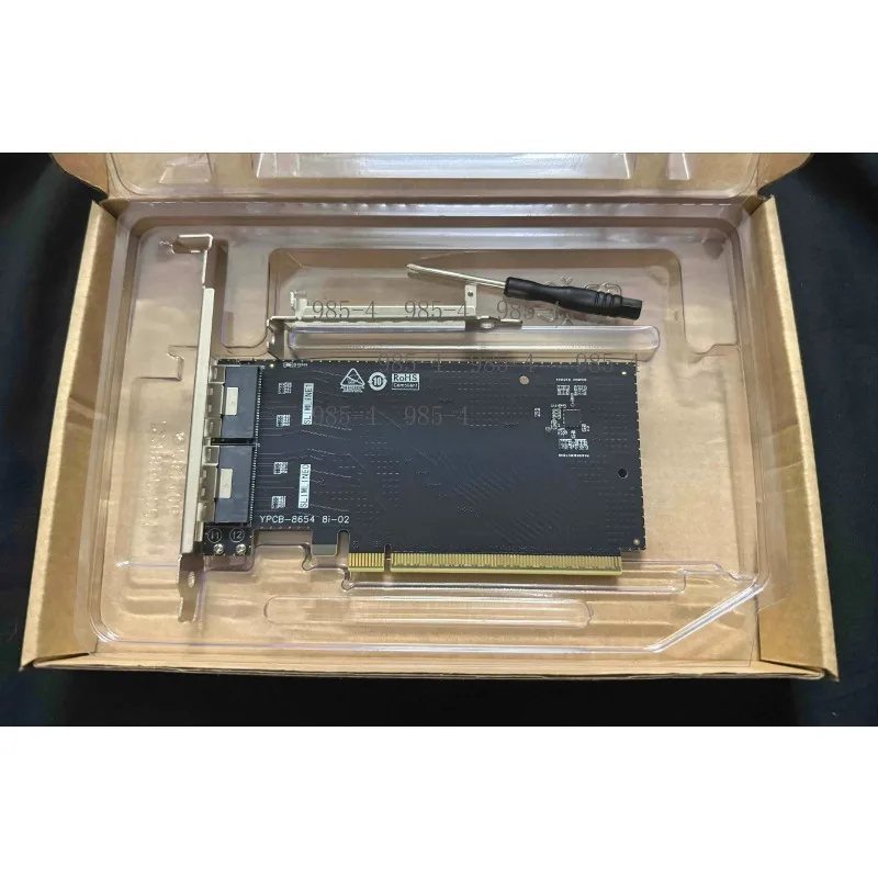 SFF8654 8i to PCIe 4.0 Adapter Card High-End External Solution Full Half Height Bracket