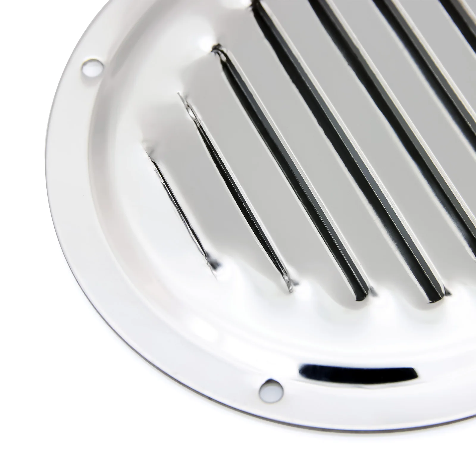 2PCS Grille Cover For Boat Marine Caravan Air Vent Louver Grille Cover 316 Stainless Steel Round Ventilation Plate 4 inch 5 inch