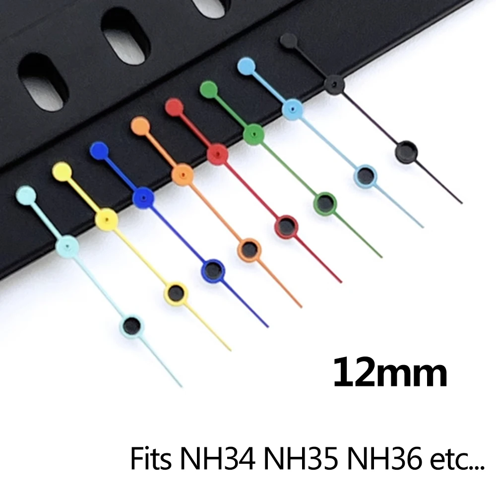 

NH35 Hands No Luminous 12mm Watch Hands Replacement Second Pointers, for NH34 NH35 NH36 Movement