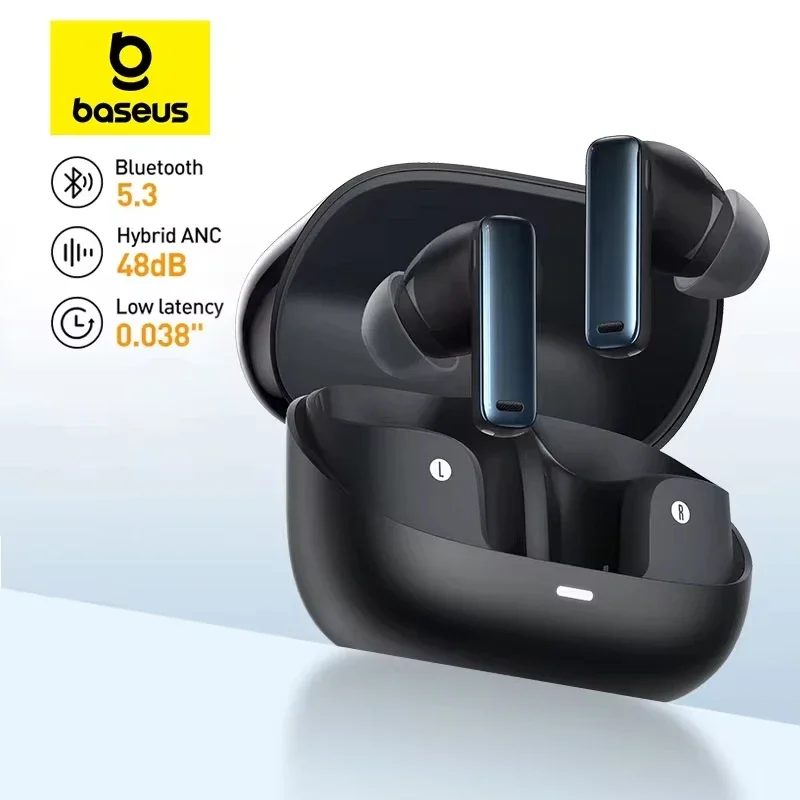 

Baseus Bowie M2s ANC Earphone Bluetooth 5.3 Active Noise Cancellation -48dB Wireless Headphone Support 3D Spatial Audio Earbuds