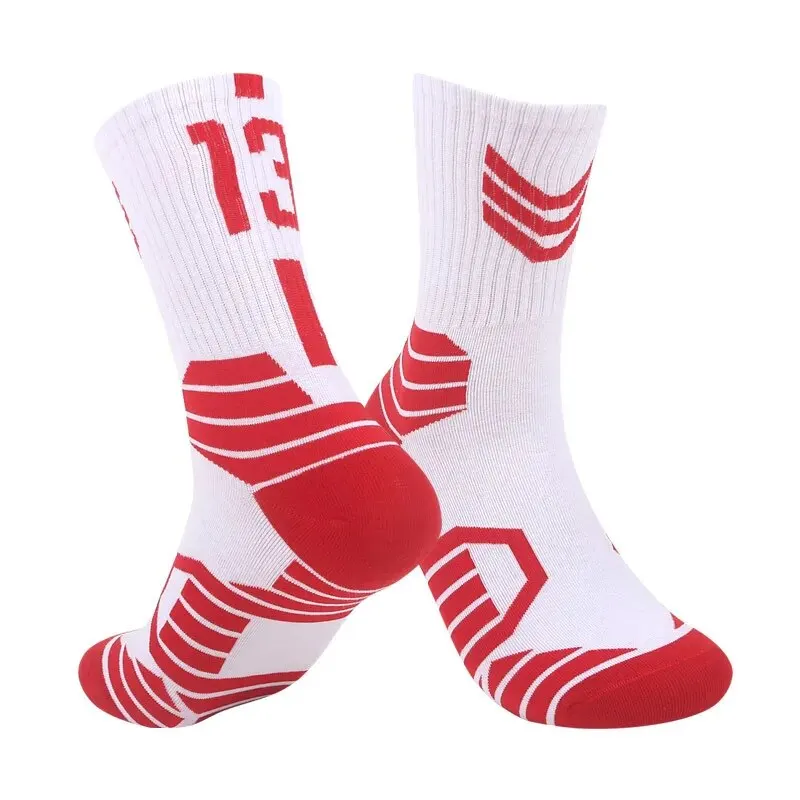 Socks Basketball Socks Spring, Summer, Autumn and Winter Tube Cotton Socks Sweat-absorbent Breathable Socks Badge MEN'S Tren