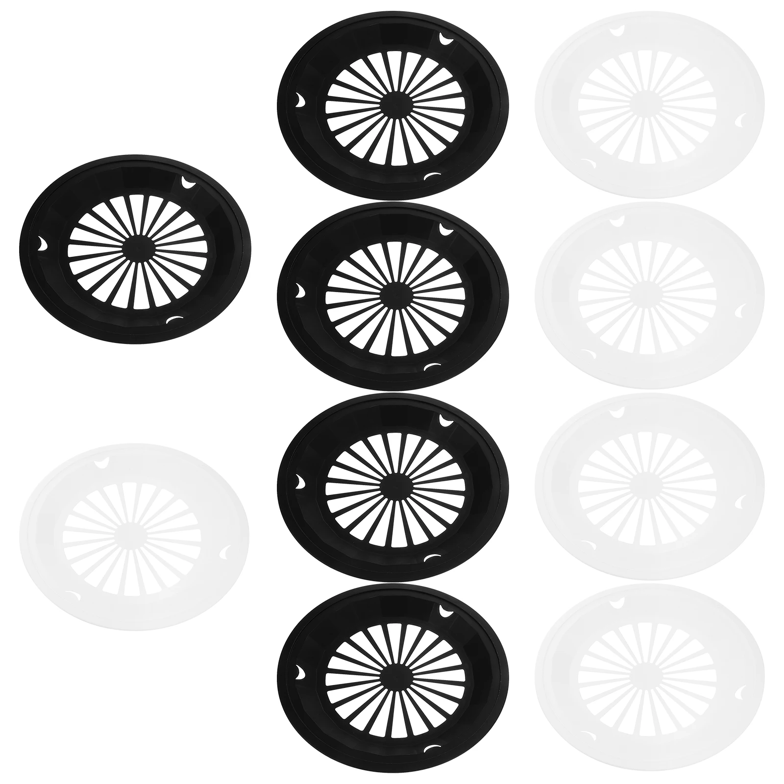 

10pcs Hollow Picnic Tray Sturdy Food Baskets Dishwasher Safe Drainage Basket Reusable Plastic Fruit Storage Bowl Keeper