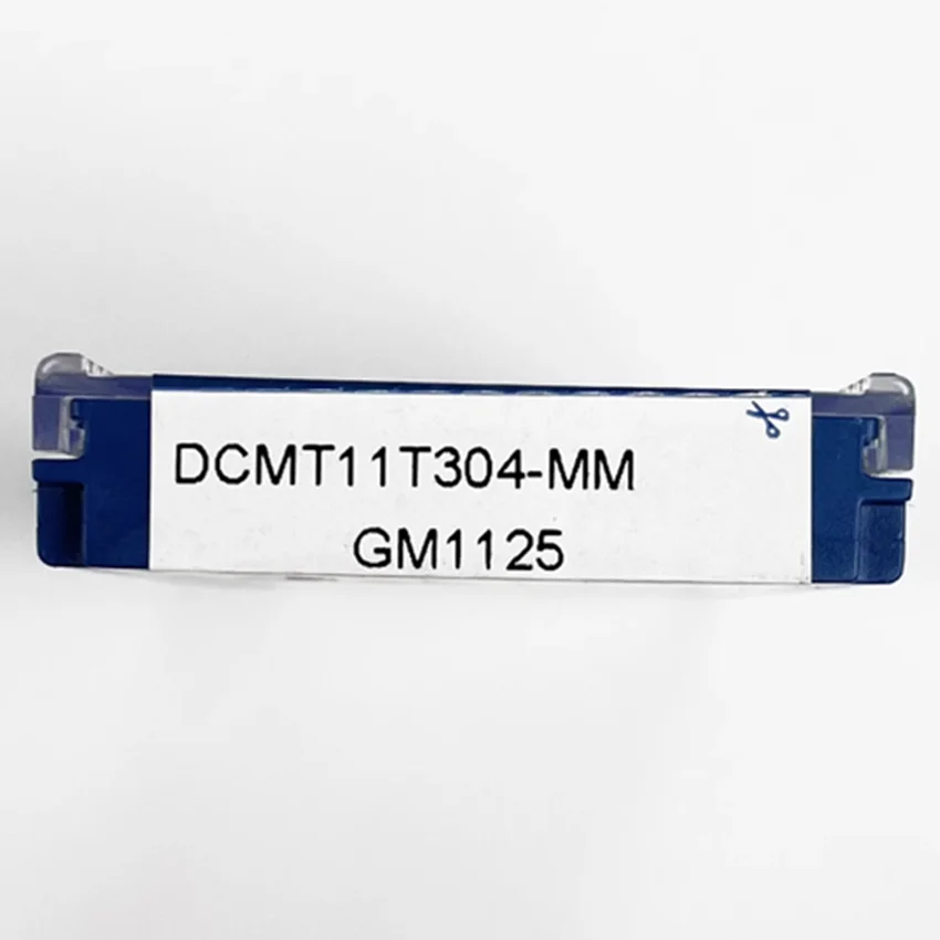 DCMT11T302-MM CNC 카바이드 인서트, GM1125/DCMT11T304-MM GM1125/DCMT11T308-MM GM1125 DCMT11T302 DCMT11T304 DCMT11T308, 박스당 10 개