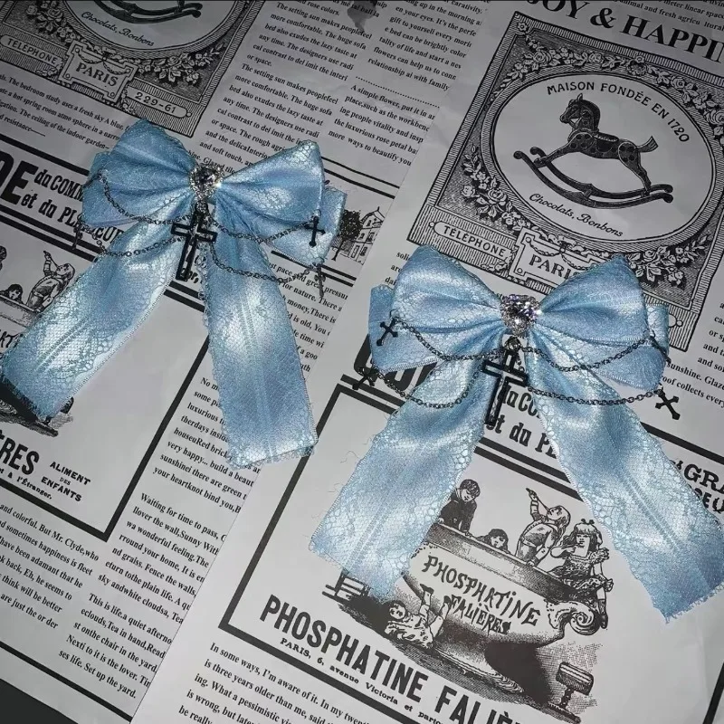 

Korean Butterfly Hair Clip Kawaii Hair Clips for Girls Subculture Japanese Gothic Style Hair Accessories Lolita Hairpin