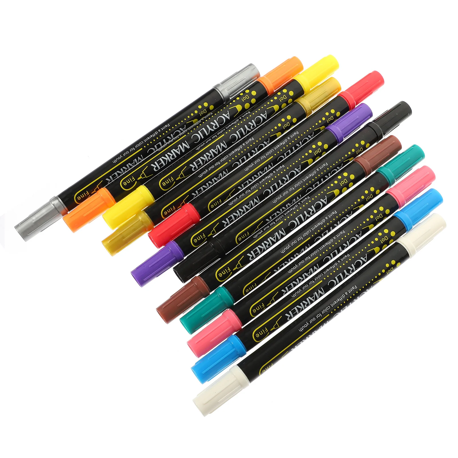 

12Pcs Marker Pens Multi-Function Portable Paint Markers Drawing Tools Household Drawing Pens Convenient Paint Supply