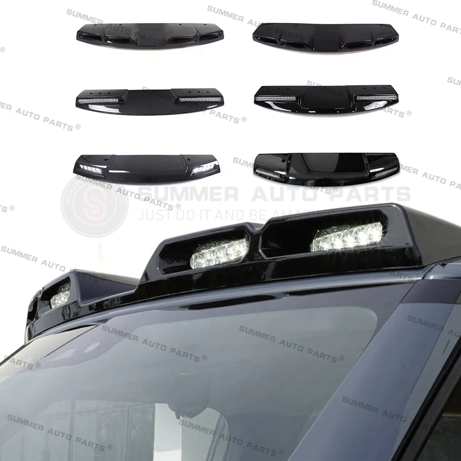 

Summer Auto Parts Car Offroad Roof Spoiler Led 4X4 Car Top Light Roof Light for Defender 90 110 Led Roof Light