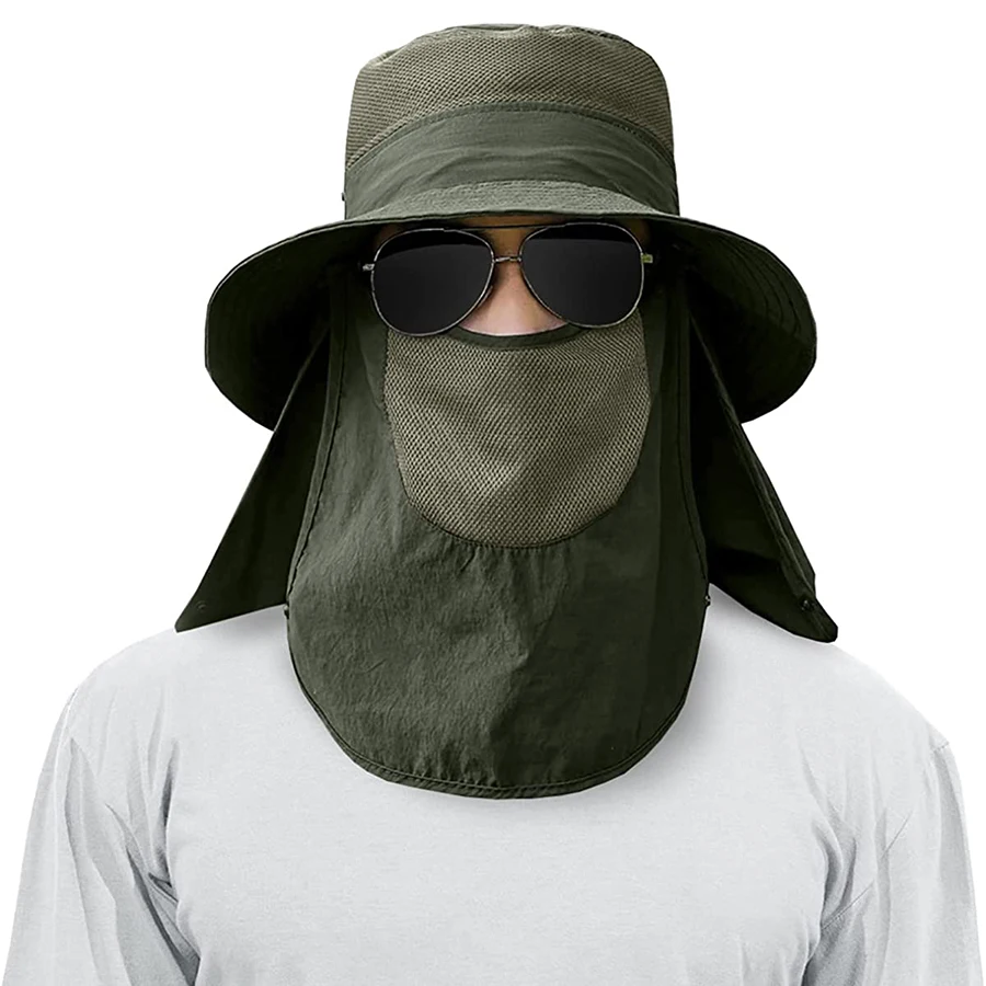 Sombrero de Pesca UPF 50 – Ala ancha con protección de cuello - imagen 2