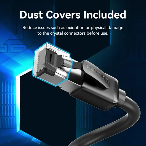 Vention CAT8 ईथरनेट केबल 40Gbps 2000MHz CAT 8 नेटवर्किंग कॉटन ब्रेडेड इंटरनेट लैन कॉर्ड लैपटॉप PS 5 राउटर RJ45 केबल के लिए 8 best sales बिल्ली 8 - №4