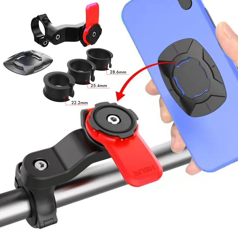 

Adjustable Motorcycle Phone Holder Cellphone Stand Set Motorbike Handlebar Cycling Security Lock Bracket Motorcycle Accessories