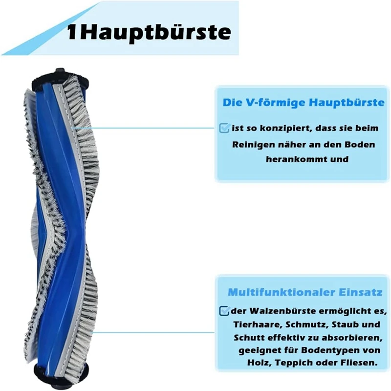 For Ecovacs T30 Pro Max Robot Vacuum Cleaner Main Side Brush Mop Cloth Dust Bags Replacement Parts Accessories