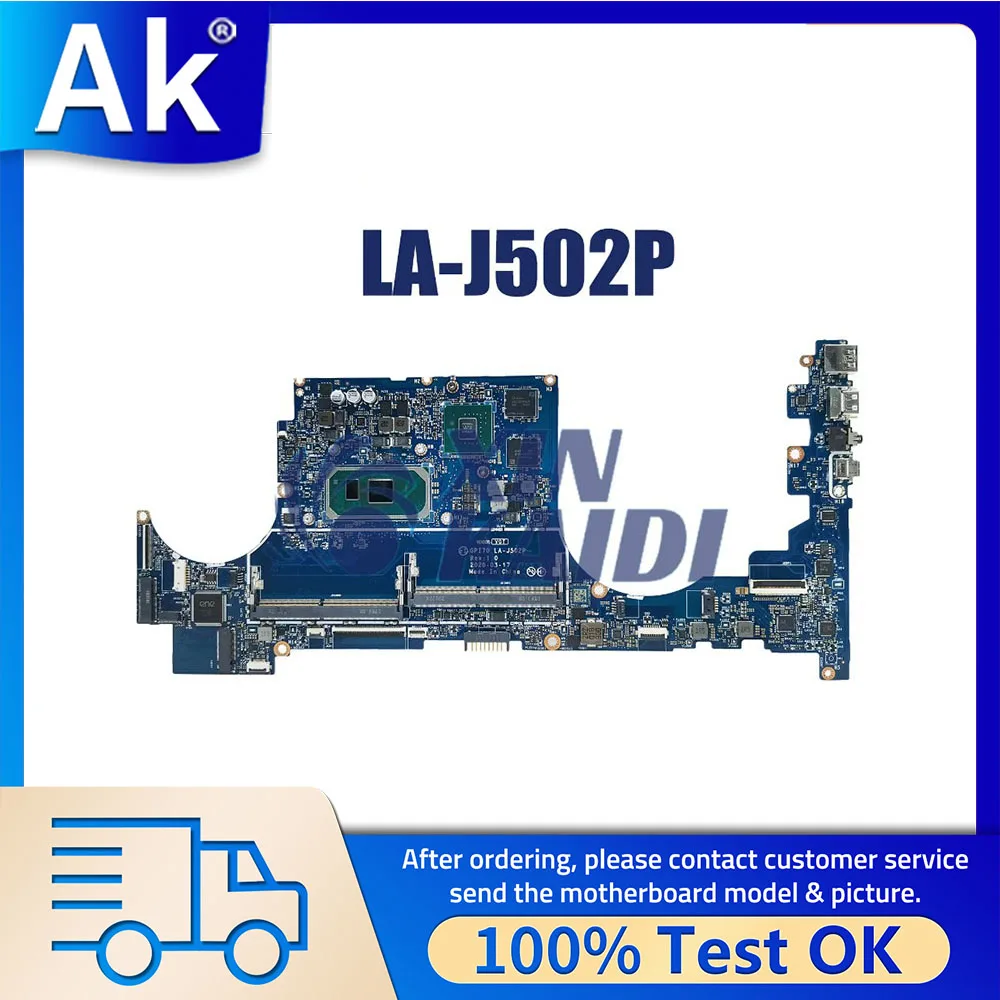 

Laptop Motherboard For HP ENVY 17-CG 17M-CG GPI70 L87979-601 L87978-601 LA-J502P Notebook Mainboard CPU I7 10th Gen Systemboard