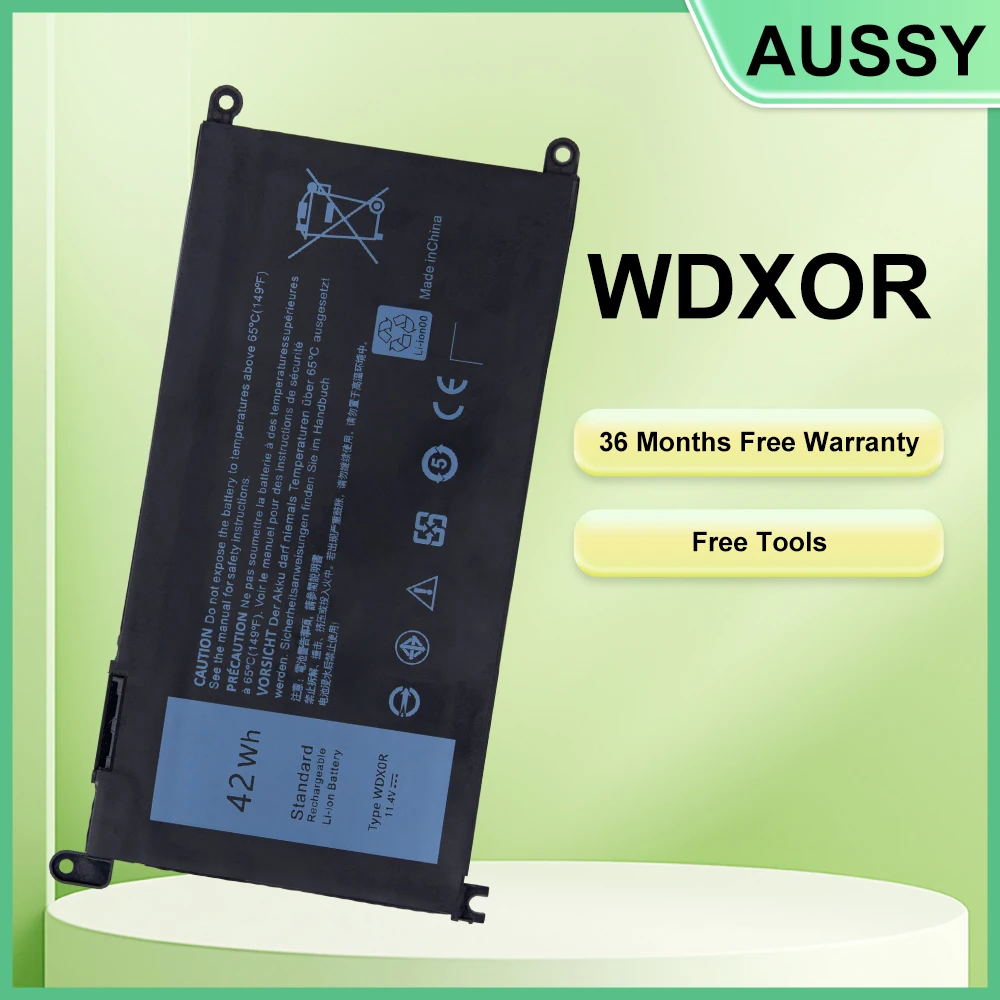 

Аккумулятор для ноутбука WDXOR 42WH для DELL Inspiron 13 5368 5378 14 7460 7472 15 7560 5538 5567 5568 P61F Vostro 14 5468 P61F