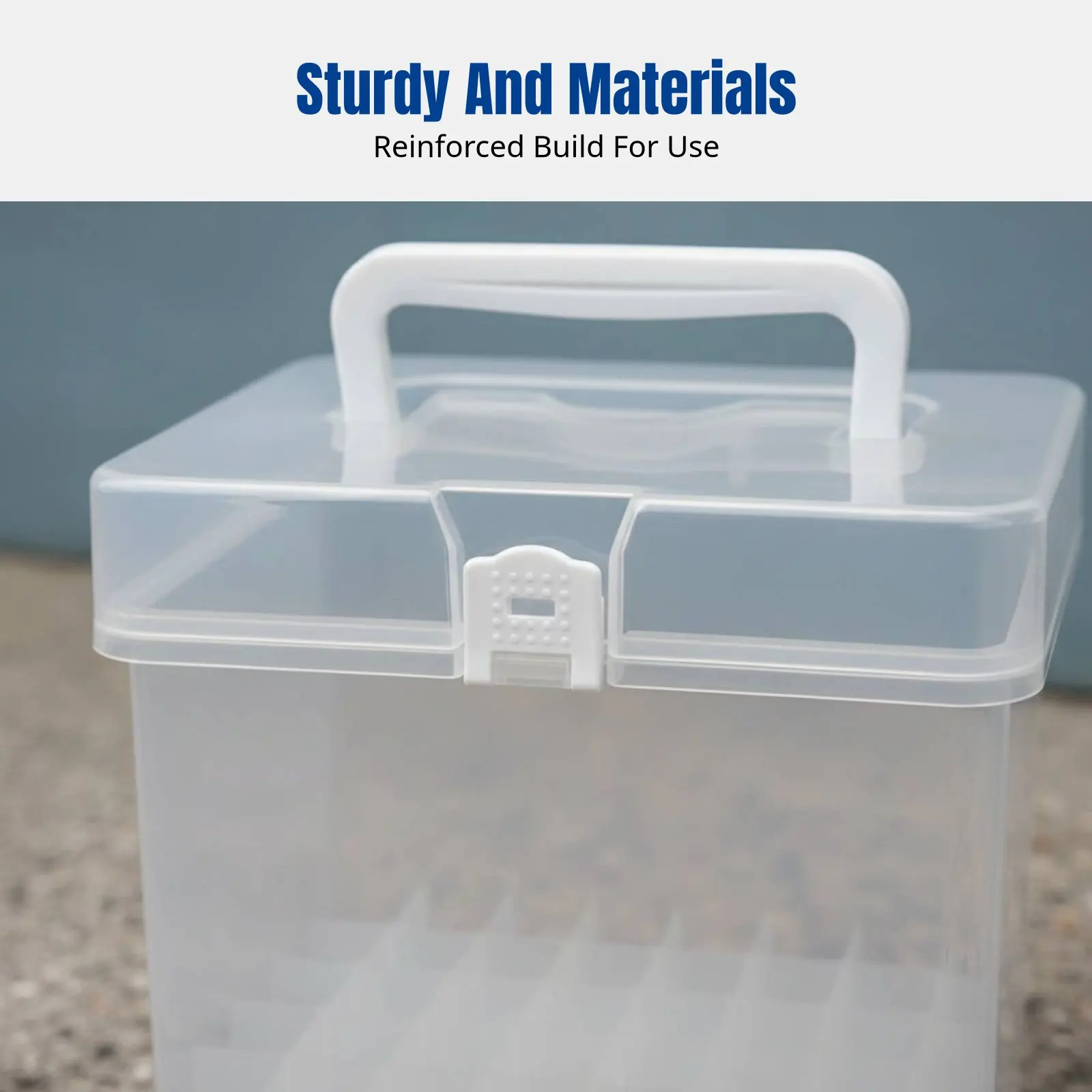 

Multi-Specification Marker Organizer, Transparent Hard Compartment Pen Holder, Portable Storage Box for Desk and Study