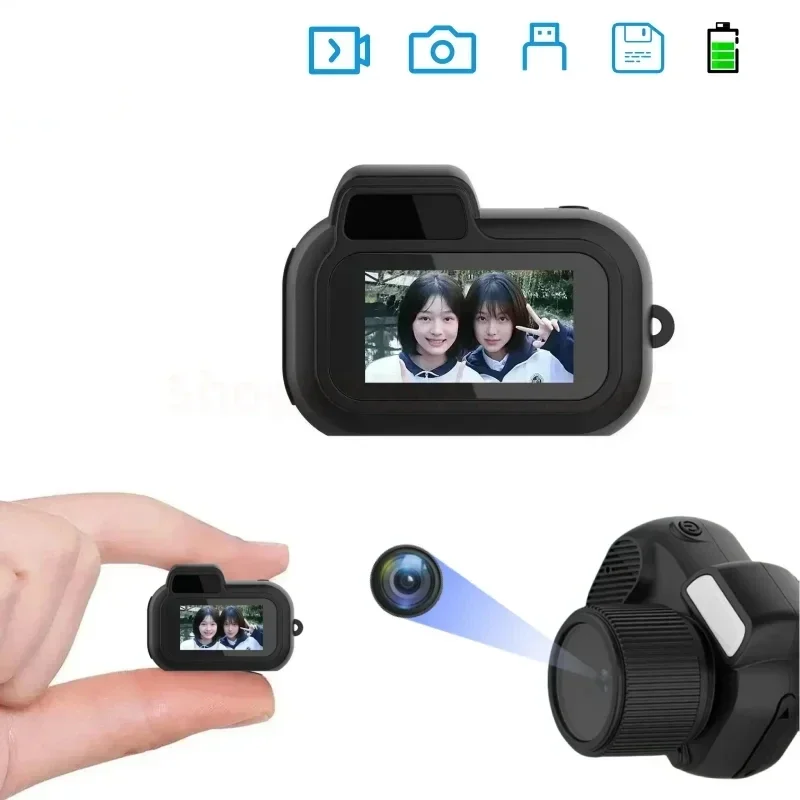 Sport Mini Camera With Screen Indoor Home Outdoor Portable Vintage Very Small HD 1080p Camcorder Video Recorder Support TF Card