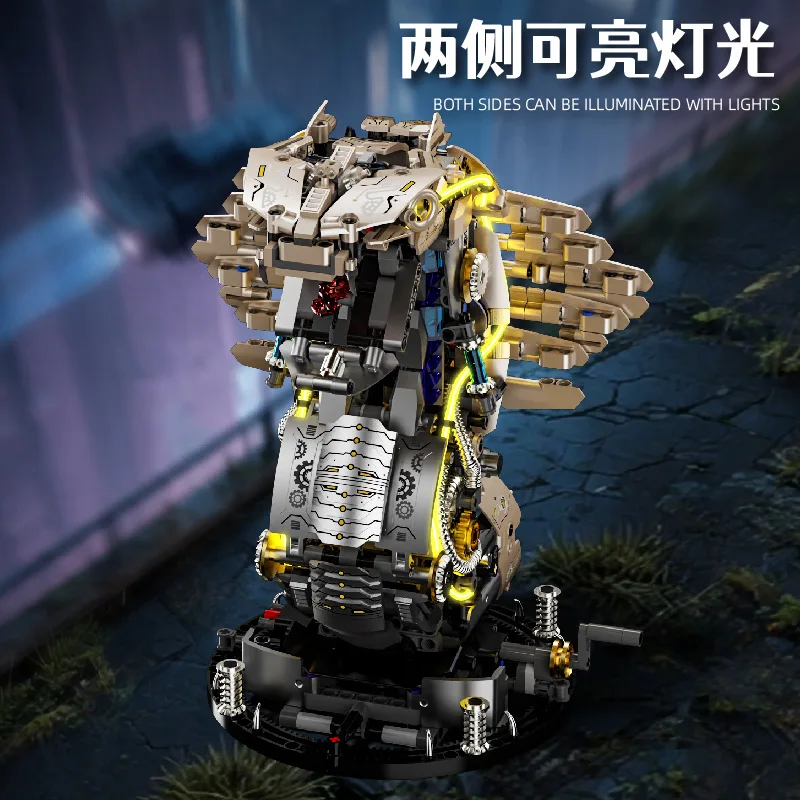 1186Pcs MOC Technical Animal Series Machinery King Cobra Building Blocks Assembly Toy Decoration DIY Sets for Kids Xmas Gifts