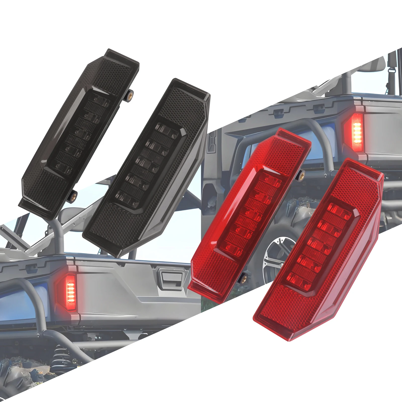 

Motorcycle High Lumens Rear Tail Brake Light Left Right Running Stop Light For Polaris Ranger XP 900 EPS tail light 2013-2018
