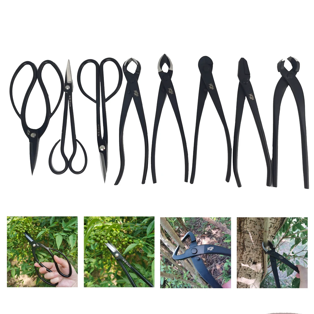 Professional Upgrade Multifunctional Bonsai Plant Tree Scissors Trimming Cutting Tool Set Kit Pruning Tools Garden Accessories