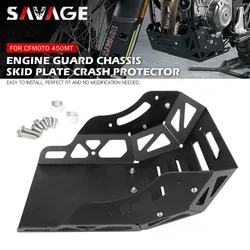 For CFMOTO 450MT 2024 Motorcycle Engine Guard Chassis Exhaust Protection Bash Skid Plate Crash Protector CF MOTO IBEX 450 MT