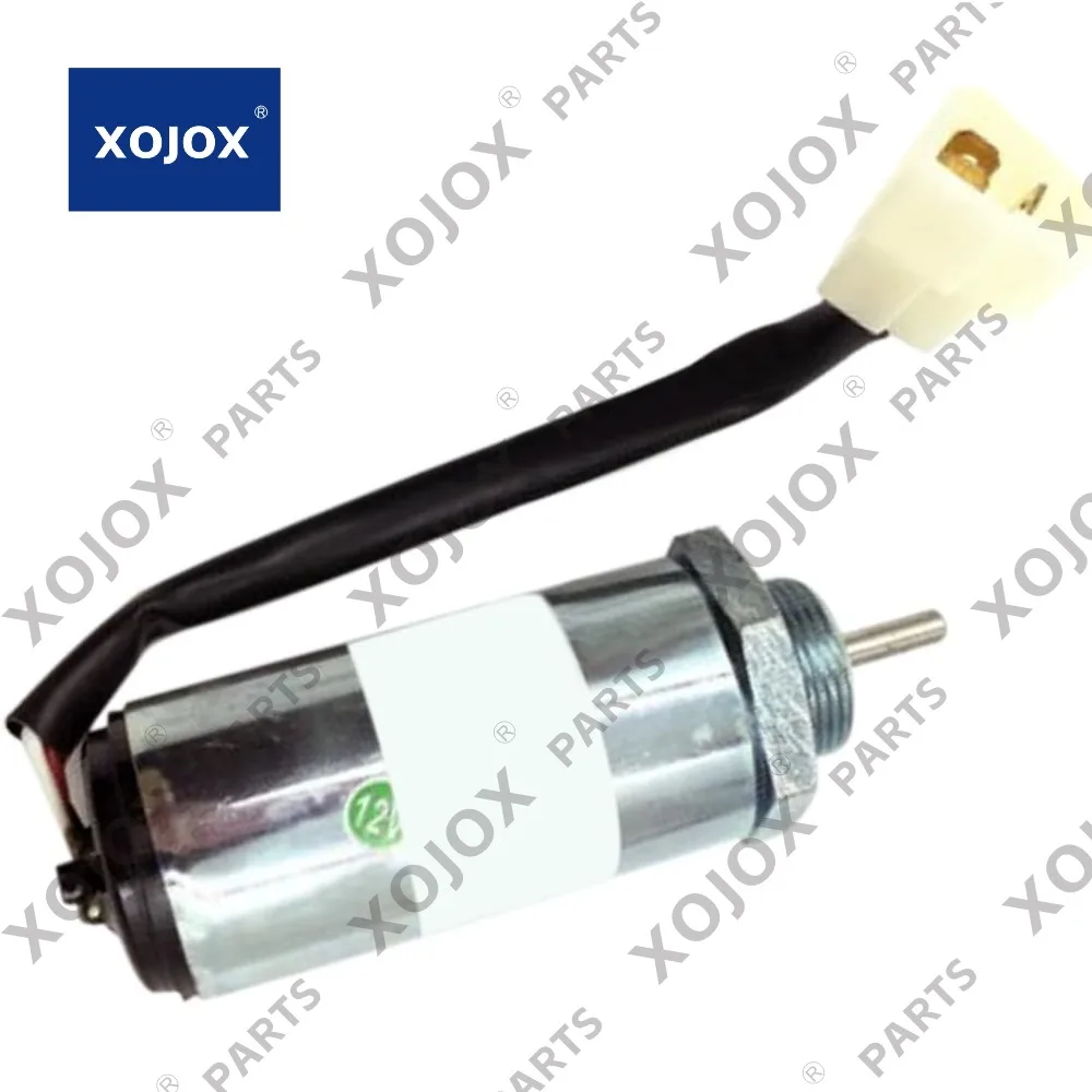 xojox 12V stopmagneet 02/802995 02802995 02-802995 Compatibel met JCB graafmachine 8085 8055ZTS 8065RTS 8080 8055ZTS 8055RTS