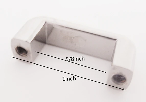 6 conjuntos de fivela de ponte, metal d-anel saco conector, fivelas de âncora, arco ponte com parafusos, couro artesanato interior 5/8 Polegada BC-003