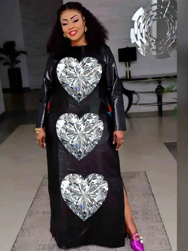 

African Bazan Style Custom New Dress Print Elegant Classic Plus Size Fit Four Seasons Formal Occasion Gown