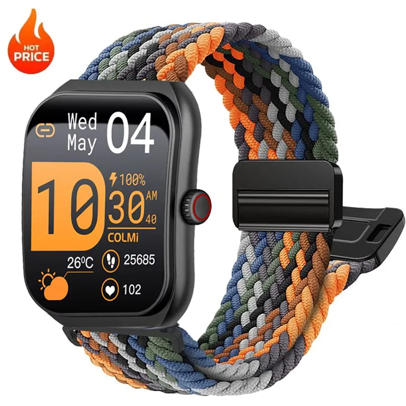 20mm 22mm Braided Nylon Strap For COLMI P86 Sport Band For COLMI C81 P81 P76 P71 i28Ultra P28 Plus C8 Max V73 M40 M41 Bracelet