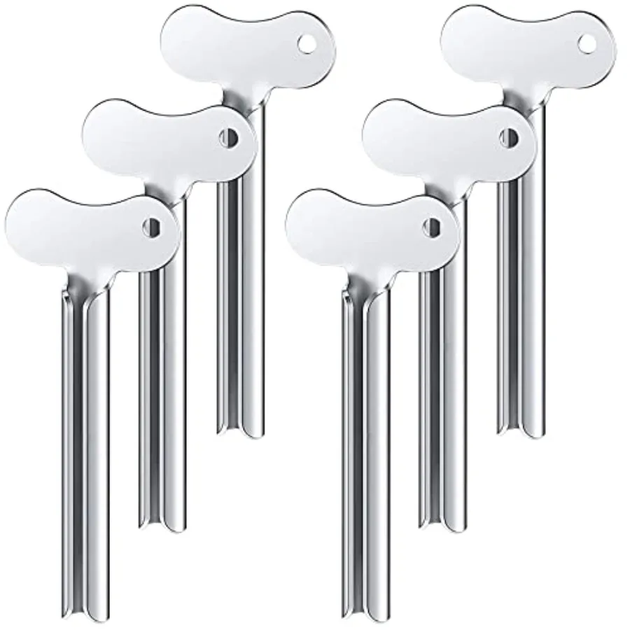 

Набор из 6 металлических выдавливателей для зубной пасты, роликовые выдавливатели для тюбиков из нержавеющей стали для Pint rem osmeti n Hir ye E