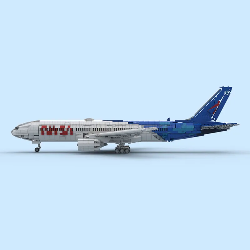 New MOC Building Blocks Aviation Model NASA Air Science Project Boeing 777-200 Technology Modular Festival Gift Toy DIY Set