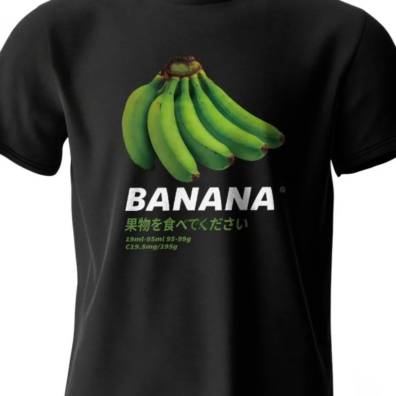 Camiseta divertida con estampado de plátano: Top de verano peculiar y juguetón para hombres y mujeres, camiseta de alg