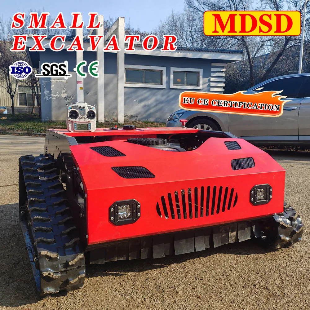 Low Noise Lawn Mower No Wire Layout  Remote Control Lawn Mower for Large Yard Golf Course 3-in-1 Cordless Grass Trimmer CE/EPA view 3