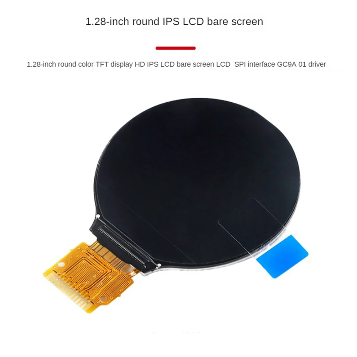 1.28 Inch TFT Screen Display Module 1.28Inch IPS Round Colorful LCD Board 240X240 SPI Interface GC9A01 Driver