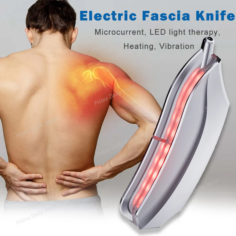 Smart Micro‑Current Vibration Fascia Massager, Muscle Relaxation Scraping Device for Body Tissue Relief