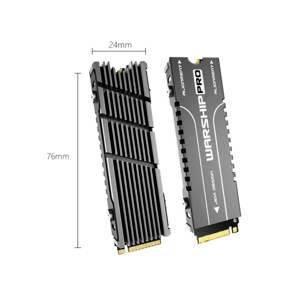 JEYI برودة II iCold-2 NVME NGFF M.2 المبرد ورقة التبريد لوحة حرارية SSD المبرد لمحرك PS5/M2 NGFF 2280 NVME الحالة الصلبة