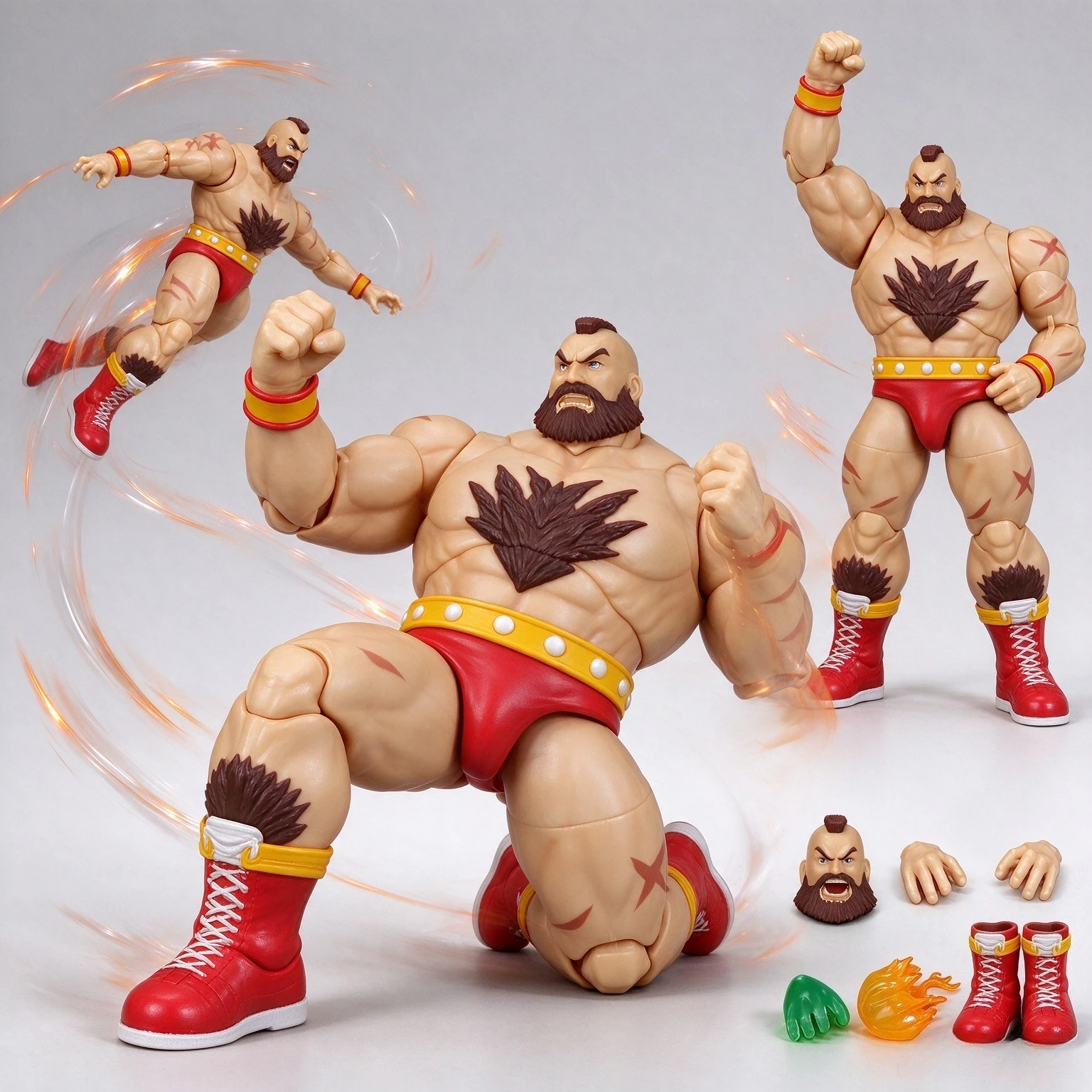 In Stock Jada Toys 1/12 Street Fight II Sangirv Action Figure 6