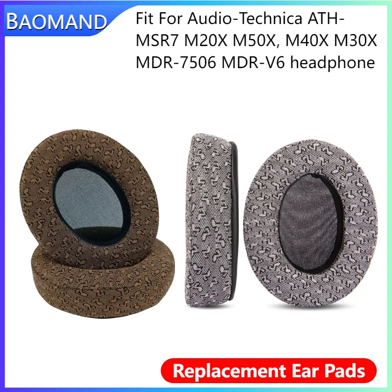 

Replacement Earpads For Audio-Technica ATH-MSR7 M20X M50X, M40X M30X MDR-7506 MDR-V6 Ear Cushion / Headphone Ear Pad