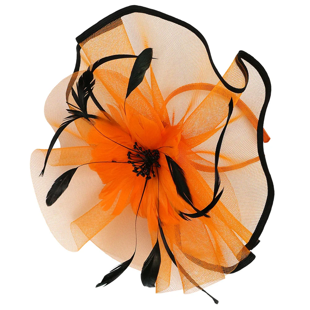 أنيقة المرأة الفاسناتور عقال اكسسوارات للشعر مأدبة الزفاف الشاي حفلة غطاء الرأس اكسسوارات الزفاف #5