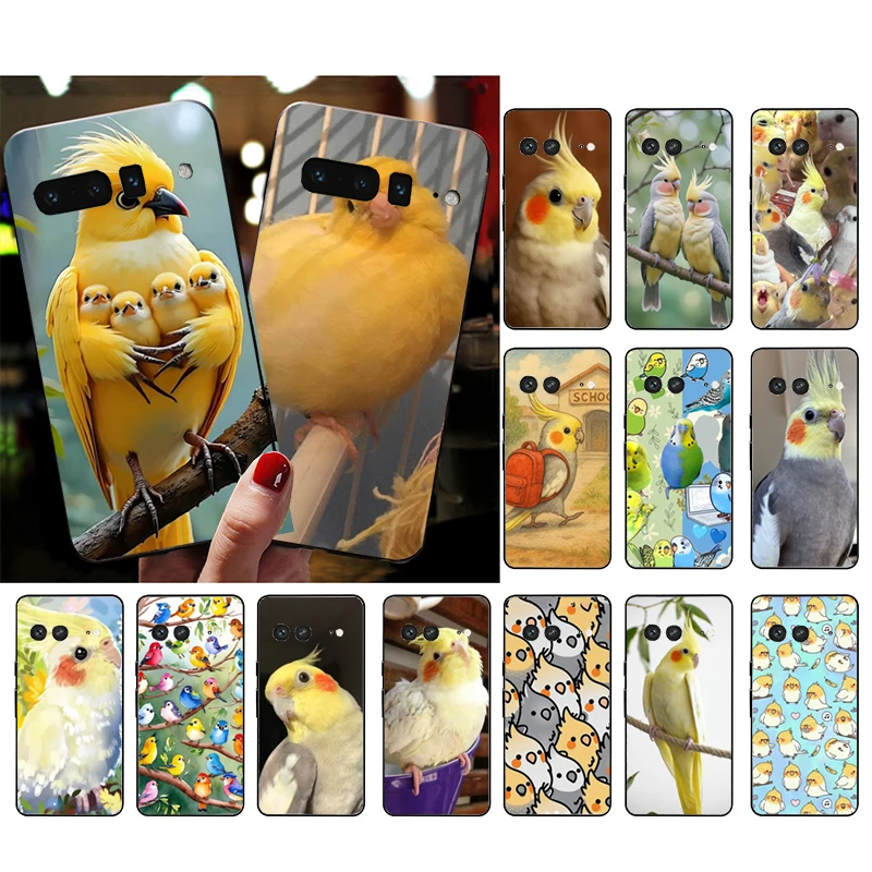 

Phone Case For Google Pixel 10 9 Pro XL 9A 8 7 6 Pro Pixel 8A 7A 6A Pixel 8 7 6 5 Cockatiel bird