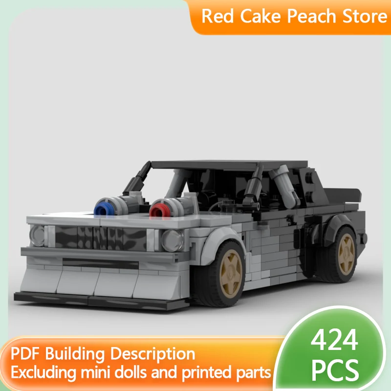 

City Car Model MOC Building Bricks High-Performance Drift Racing Car Modular Technology Children Holiday Gifts Assemble Toy Suit