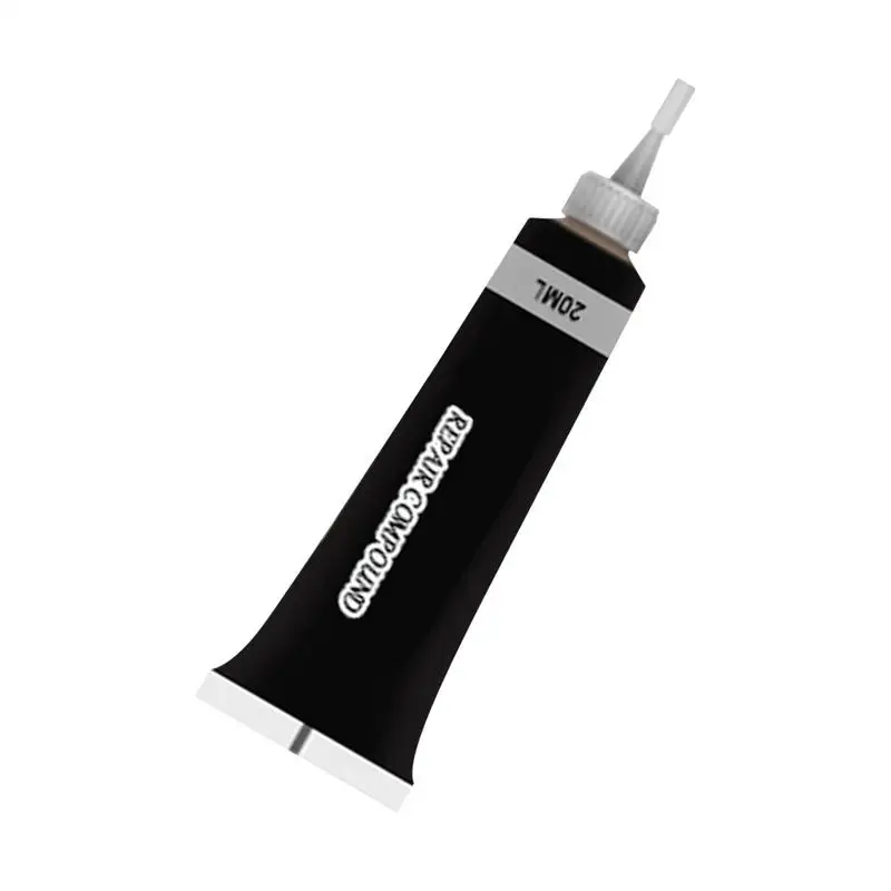 Black/White 20ml Leather Finish Car Leather Repair Gel Car Seat Leather Complementary Refurbishing Cream for shoes, bags, sofas