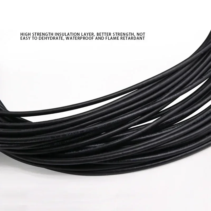

5M Sq 0.3 0.5 0.75 1 1.5 2 4mm Insulated Flexible Copper High Temperature Wire Ultra Soft Silicone Rubber Cable 2 3 4 6 Cores