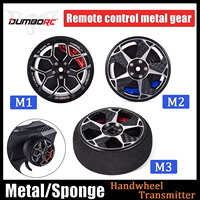 DUMBORC M1/M2/M3 Sponge/Metal Handwheel Transmitter W/Brake Pads Sponge Cover for X6PM Flysky Nobel NB4 X10P RC Car Controller