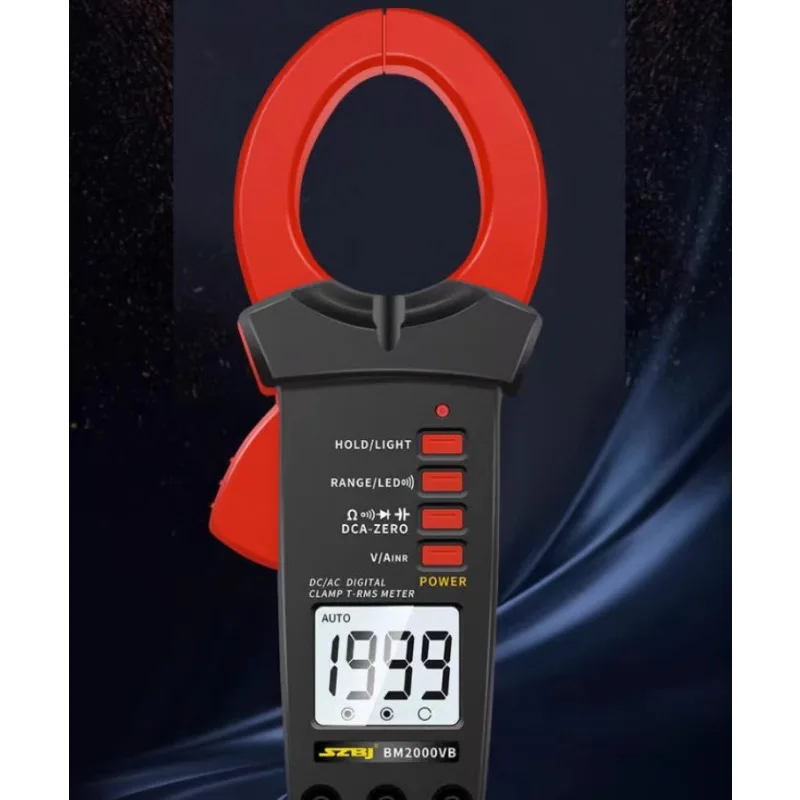 BM2000VB Digital Clamp Meter, AC DC 2000A Large Current, 2000V Voltage Measuring Clamp Multimeter