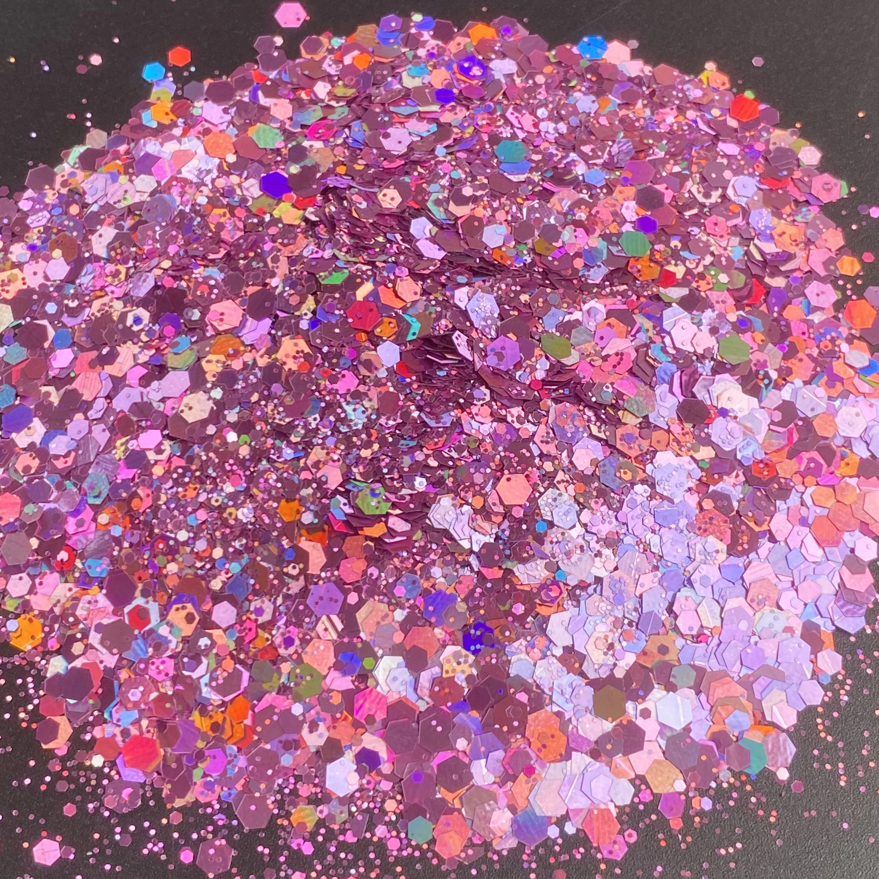 50 G/zak Holografische Nagel Glitter Pailletten Laser Dikke Nagel Glitter Vlokken Voor Halloween Ambachtelijke Make-Up Nail Art Salon