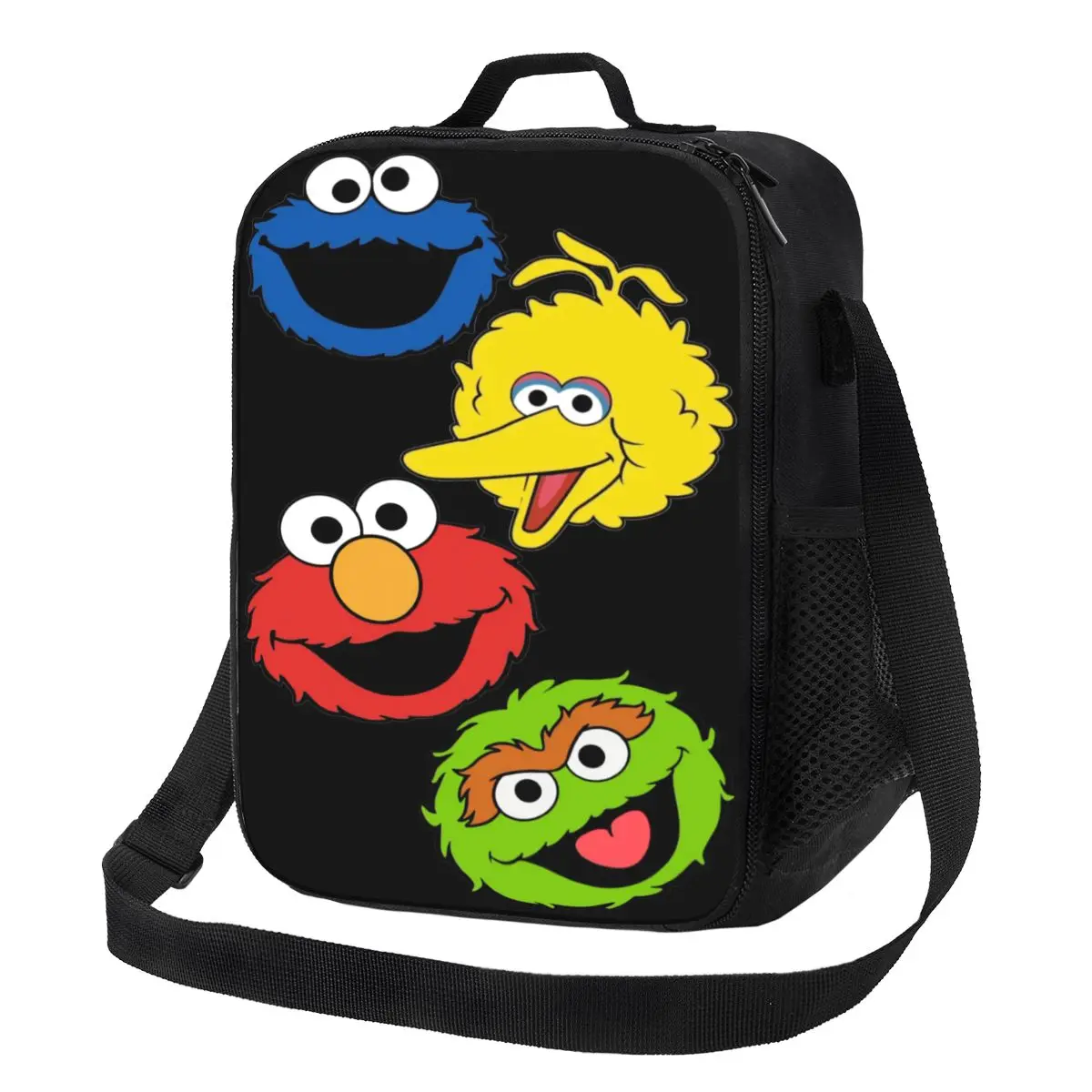 

Custom Cookie Monster Television Programs Thermal Insulated Lunch Bag Portable Lunch Tote School Travel Storage Bento Food Box