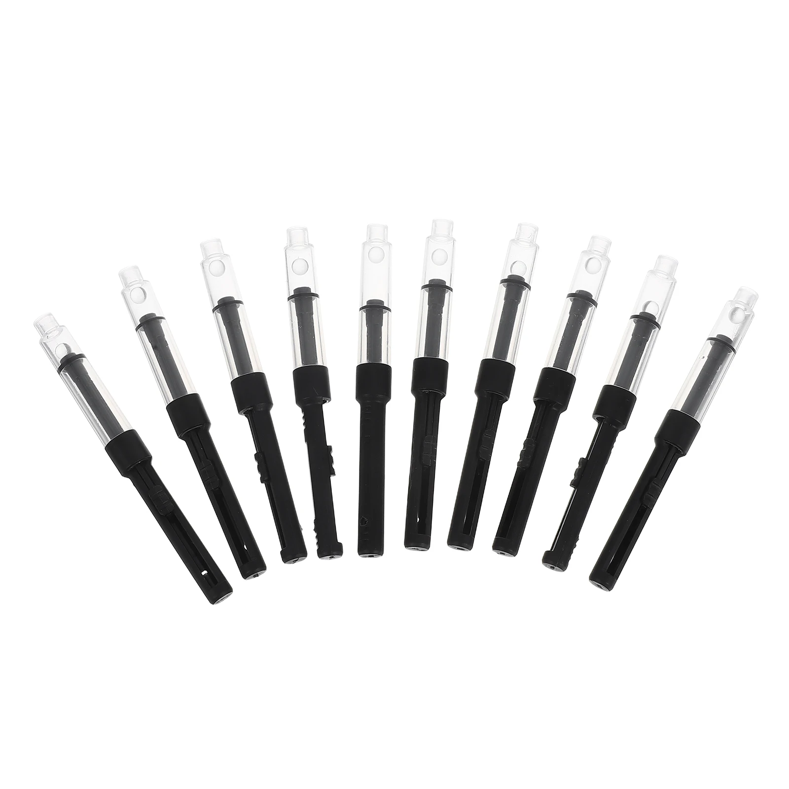 10Pcs Universal Fountain Pen Ink Converter Refillable Tool for Fountain Pens Writing Pen Ink Refills Compatible