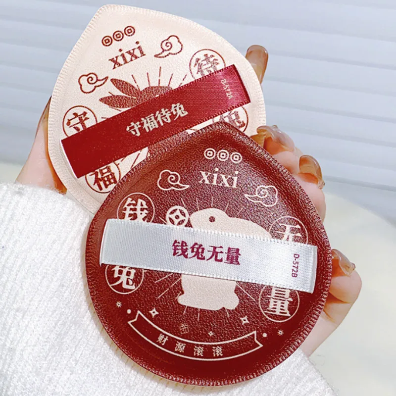 2 pçs tamanho grande fundação maquiagem puffs pó corretivo iluminador creme liquidificador aplicador cosméticos esponja ferramenta de beleza