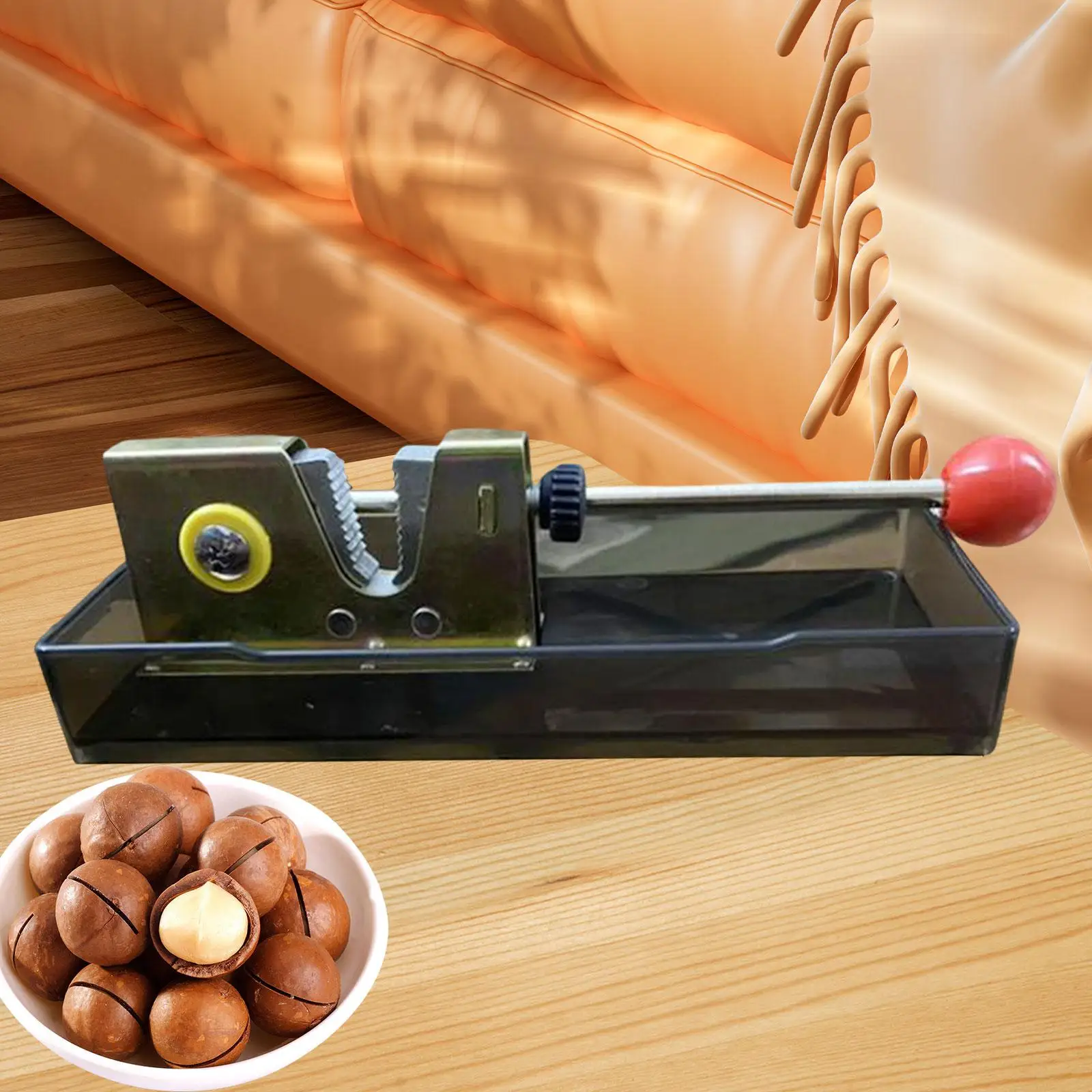 Macadamia Nut Opener Comfort Handle s Sheller for Walnut Shop Household