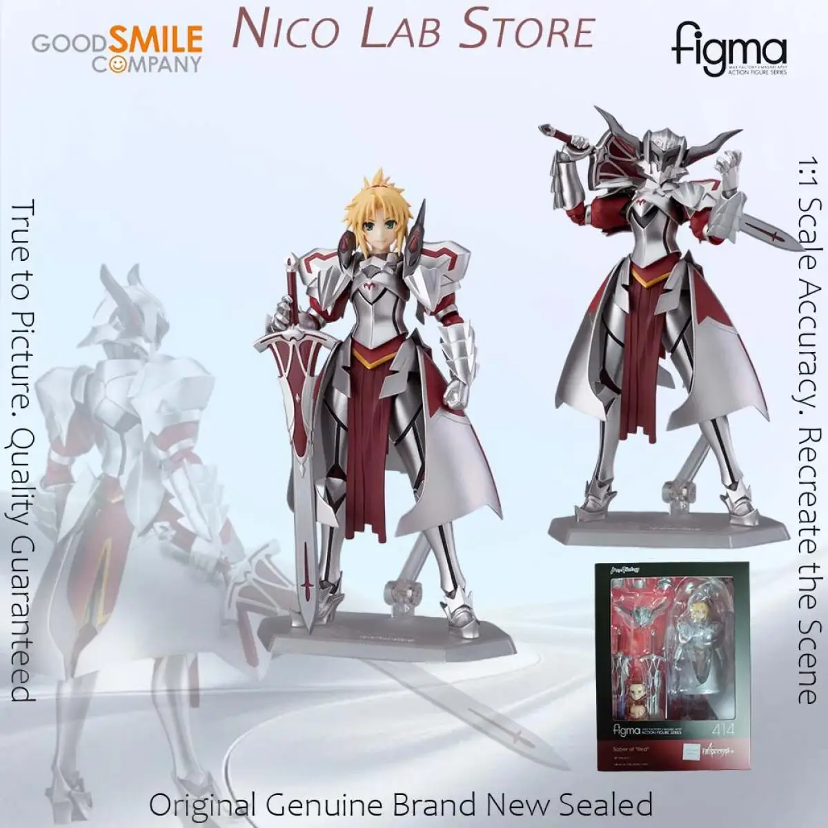en stock, figura de Good Smile Figma Mordred, anime Fate Apocrypha, modelo 